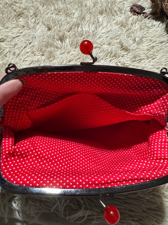 Source Unknown Blue Floral Kiss-Lock Wristlet Clutch - Picture 8 of 9